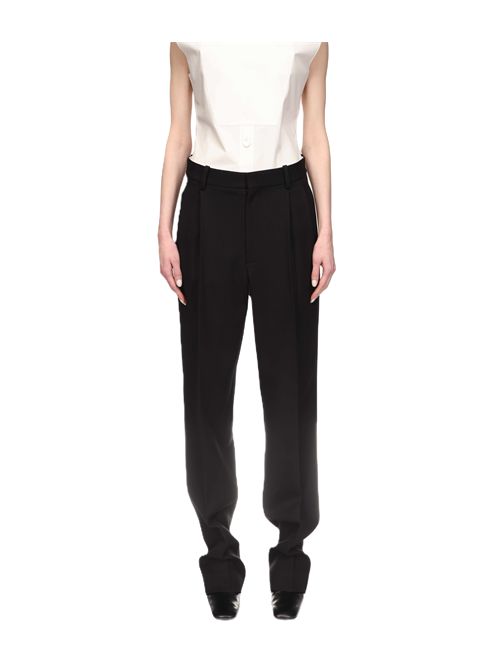 Pantalone drop-waist straight leg Victoria Beckham Victoria Beckham | 1425WTR006795B1BLACK